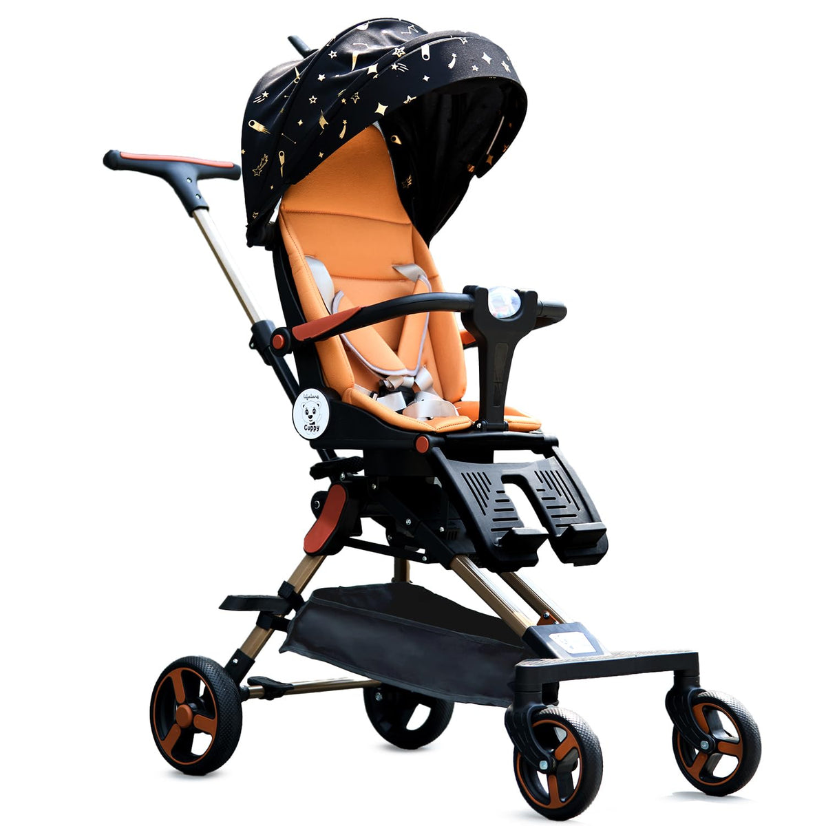Lifelong Baby Stroller 036 M, 360 Panoramic Seat, Upright Seating Mode, Easy Fold, Cabin Friendly, Safety Certified, Multiple R