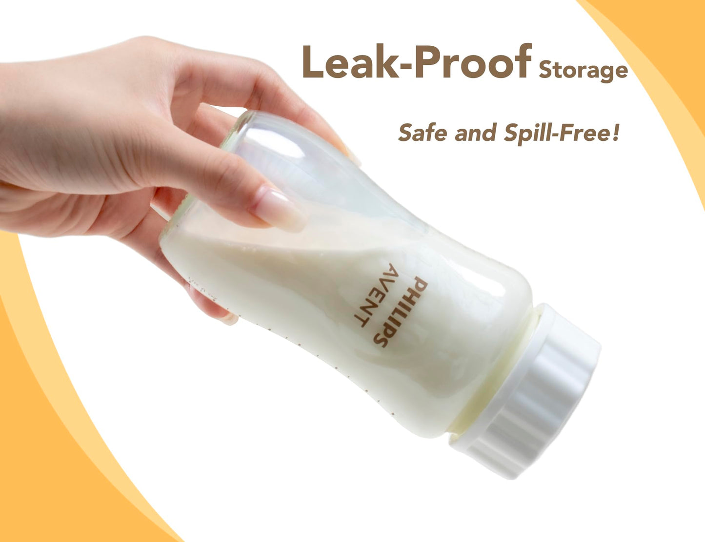 Travel And Storage Bottle Caps Compatible With Avent Baby Bottles, Bottle Lids Replacement, Spill-Proof, Leak-Resistant, Easy-To