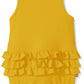 Zutano Baby Girls Ruffle Romper, Yellow, 12M (6-12 Months)