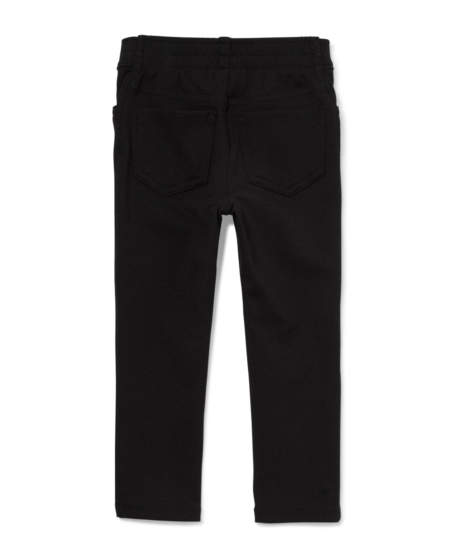 The Children'S Place Baby Girls And Toddler Ponte Knit Pull On Jeggings Jeans, Black Single, 3T Us