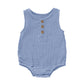 MomS Home Organic Cotton Baby Onesie | Blue (36 Months, Blue)