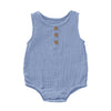 MomS Home Organic Cotton Baby Onesie | Blue (36 Months, Blue)