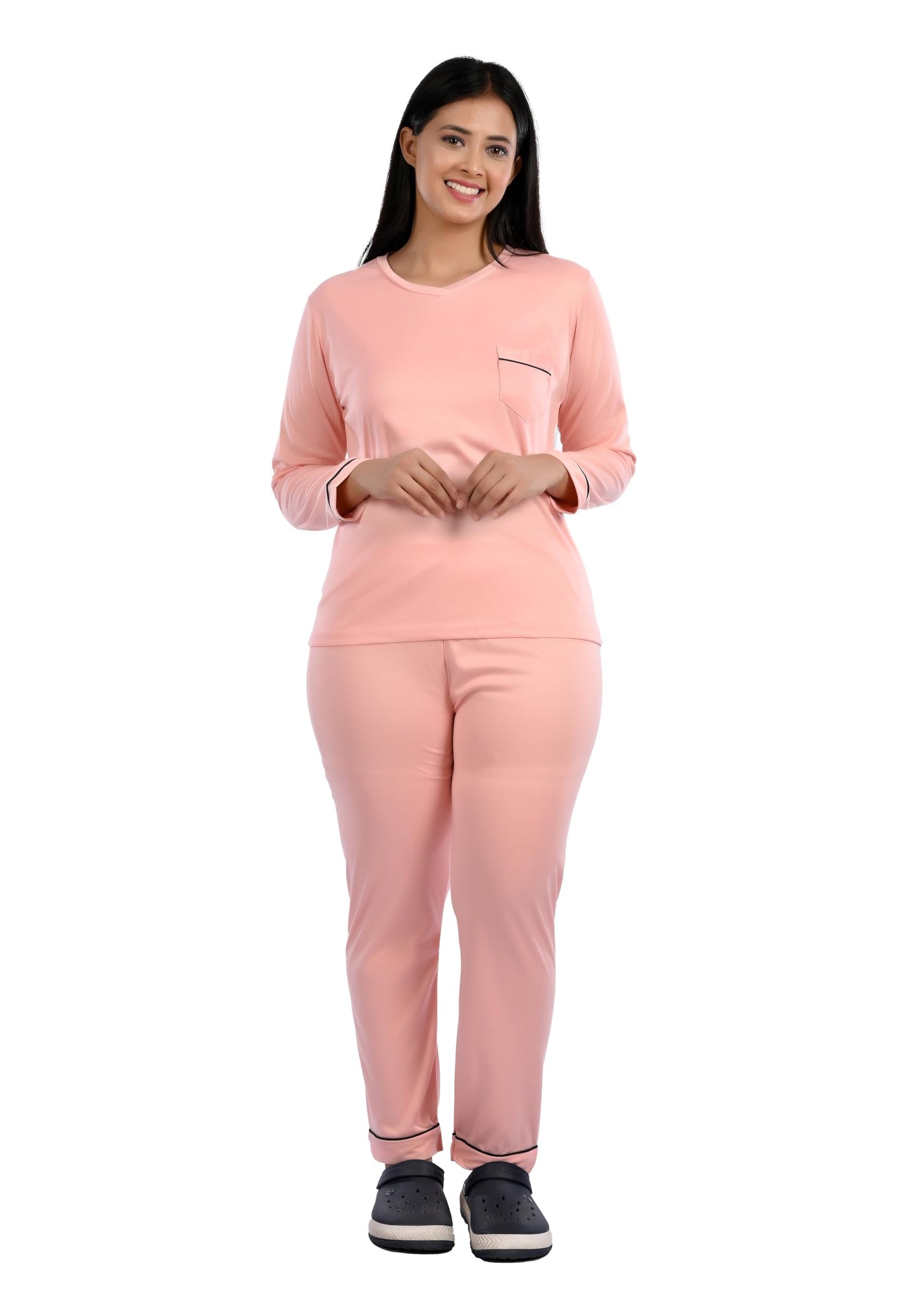 MUKHAKSH Girls Little Angel Beautiful Pink Summer Night Suit for Sleepwear/Nightwear, Print May Vary (1314 Years) Very Comforta