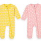 The Mom Store Kids/Baby Zipper Romper Combo Of 2 | Cotton | Bodysuit | Sleep Wear | Front Zippers | Rosy Hearts And Buttercream 