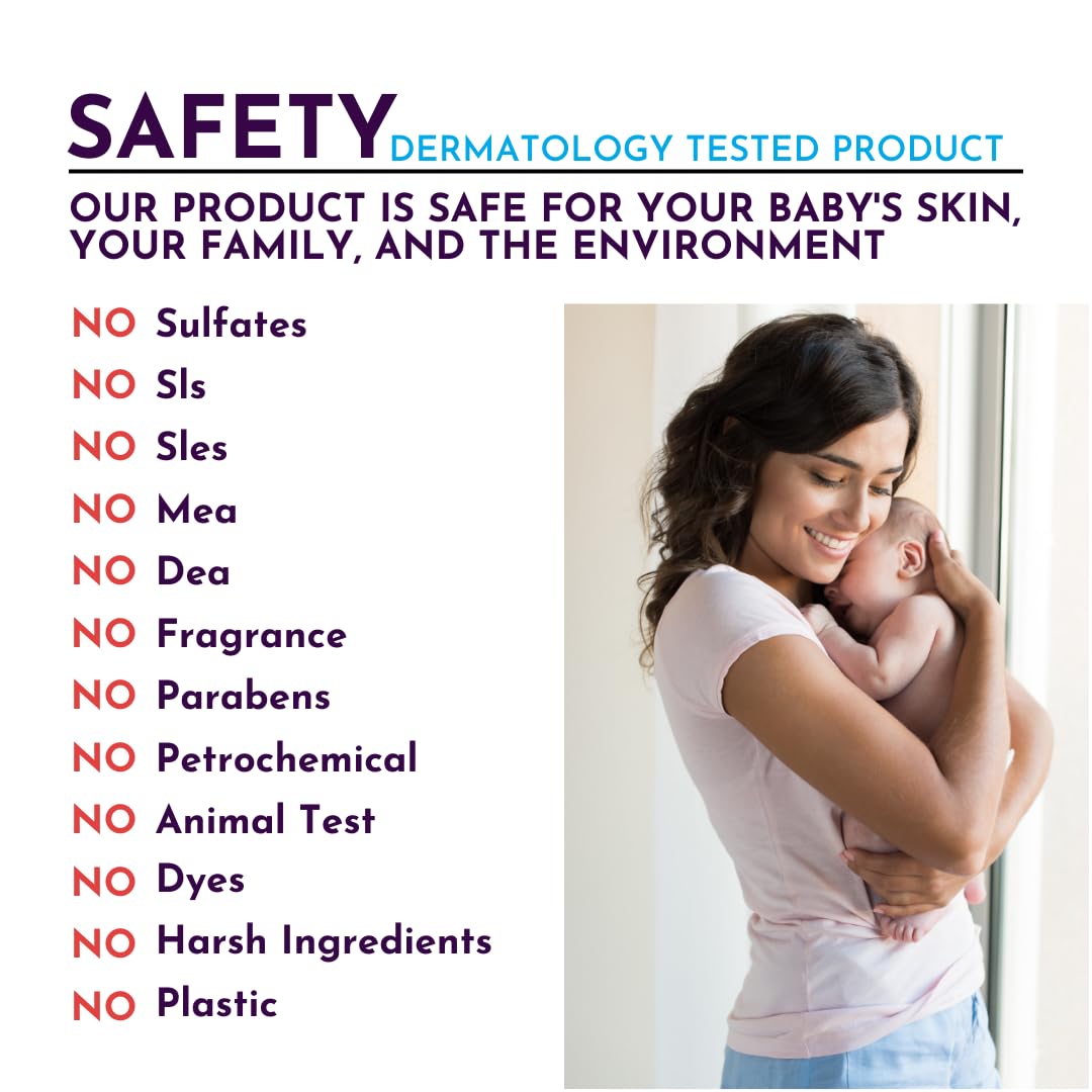 Tinoq Baby Wash And Shampoo | Organic Baby Soap Bar | Hypoallergenic | Baby Bath Soap Sensitive Skin | Relaxing Lavender Oil & O
