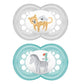 MAM Original Baby Pacifier, Nipple Shape Helps Promote Healthy Oral Development, Sterilizer Case, 2 Pack, 16+ Months, Original/U