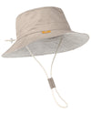 Baby Sun Hat For Boy Girl Toddler Summer Bucket Hat Kids Sun Protection Beach Hat Cotton Baby Hats Light Khaki