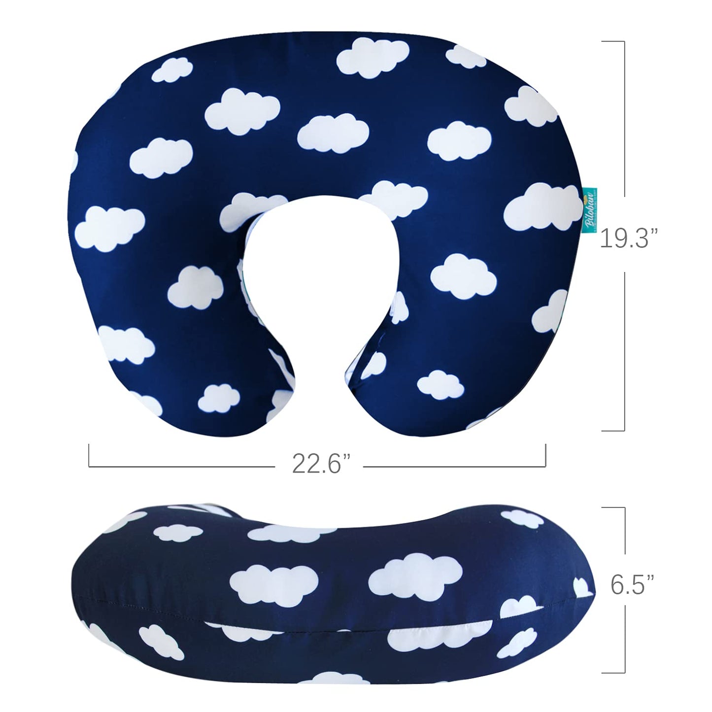 Biloban Nursing Pillow Cover 2 Pack for Breastfeeding Pillow, Ultra Soft and Cozy Nursing Slipcovers, Snug Fits for Boppy, Perfe