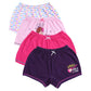 Bodycare Kids Cotton Girls Printed Shorts Pack Of 4 Print Suitable For All Day Wear With Ultrasoft And Durable Waistband For Ras