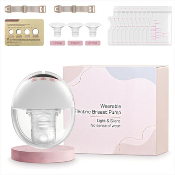 YXYaoZhengYiGeYi Wearable Electric Breast Pump, Hands-Free Breastfeeding Pump with 4 Modes & 12 Levels, Anti-Backflow, LED Displ