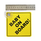 Baby On Board Sticker For Cars 2Pcs , Baby On Board Warning Signs With Suction Cups , Durable And Strong Without Residue