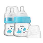 Yohkoh Glass Baby Bottles With Slow Flow Nipple, Newborn Anti-Colic Baby Bottles For 0+ Months, Wide Neck Feeding Bottle, Clear