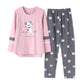 Vopmocld Big Girls Cute Pajama Sets Long Sleeve Lovely Sleepwear 2 Piece PJS Multiple Cartoon Jammies, Pink Gray, 16