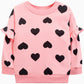 Zarmfly Toddler Girls Valentines Sweatshirts Girl Heart Shirts Girls Heart Clothes Sweater Girl Shirt Kids Pullover Long Sleeve