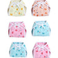 Smazz Newborn Baby Organic Cotton Nappy | Soft & Reusable Tie Knot Langot | SkinFriendly Cloth Diaper For Infant 06 Months | M