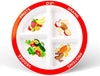 Choose Myplate Portion Plate For Kids, Toddlers - Kids Nutrition Plates With Dividers From Health Beet (Case Of 48 Plates) Engli