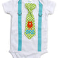 Cuddle Sleep Dream Baby Boy 1St Birthday Outfit Cake Smash Bodysuit With Tie And Suspenders Birthday Shirt (24 Month, Monster)