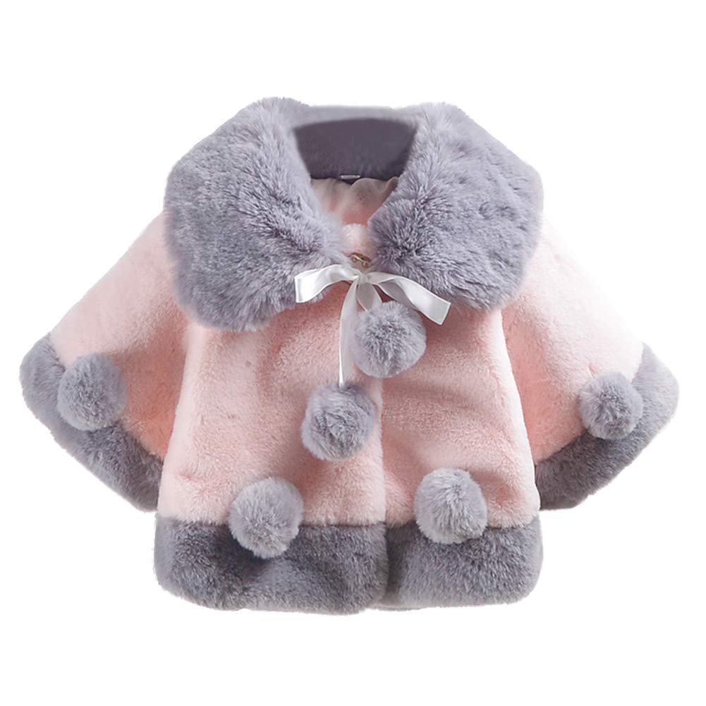 Baby Girls' Fleece Jackets Coats Thick Cotton Warm Outerwear Fuzzy Win – Cutebab WBBAPB07HY15Q3Q