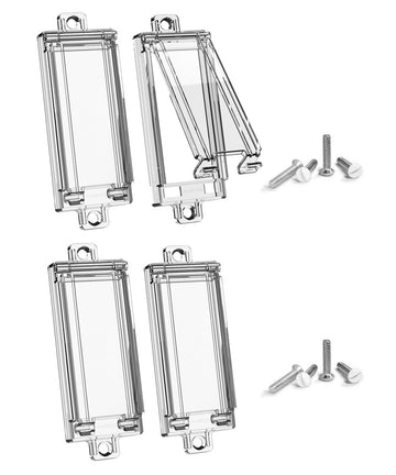 Light Switch Guard, ILIVABLE Child Proof Rocker Switch Plate Cover Prevents Kids or Accidental Turned On/Off Switch While Allowi