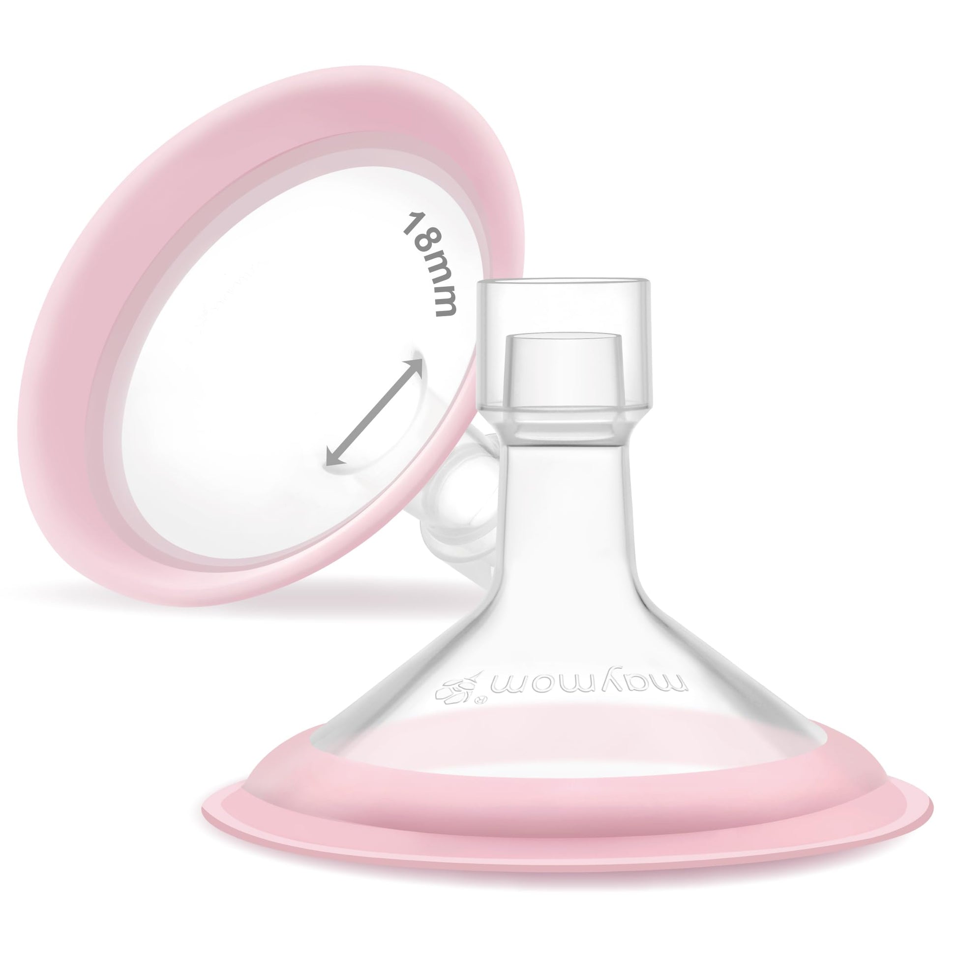 18mm Maymom MyFit Shields, Pano Series; Compatible with Medela Breast Pump- PersonalFit, Freestyle, Harmony, Maxi, Freestyle Fle