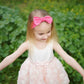 Babygiz Baby Girl Headbands-Infant,Toddler Cotton Handmade Hairbands With Bows Child Hair Accessories (Hot Pink)
