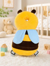 Baby Head Protection Backpack, Bee Design, Soft & Breathable, Adjustable Straps, for 612 Months