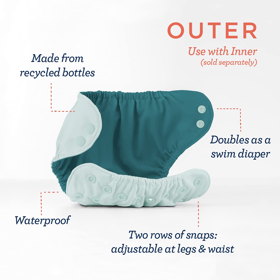 Esembly Cloth Diaper Outer, Swim Diaper, Waterproof Cloth Diaper Cover, Leak-Proof and Breathable Layer Over Prefolds, Flats or