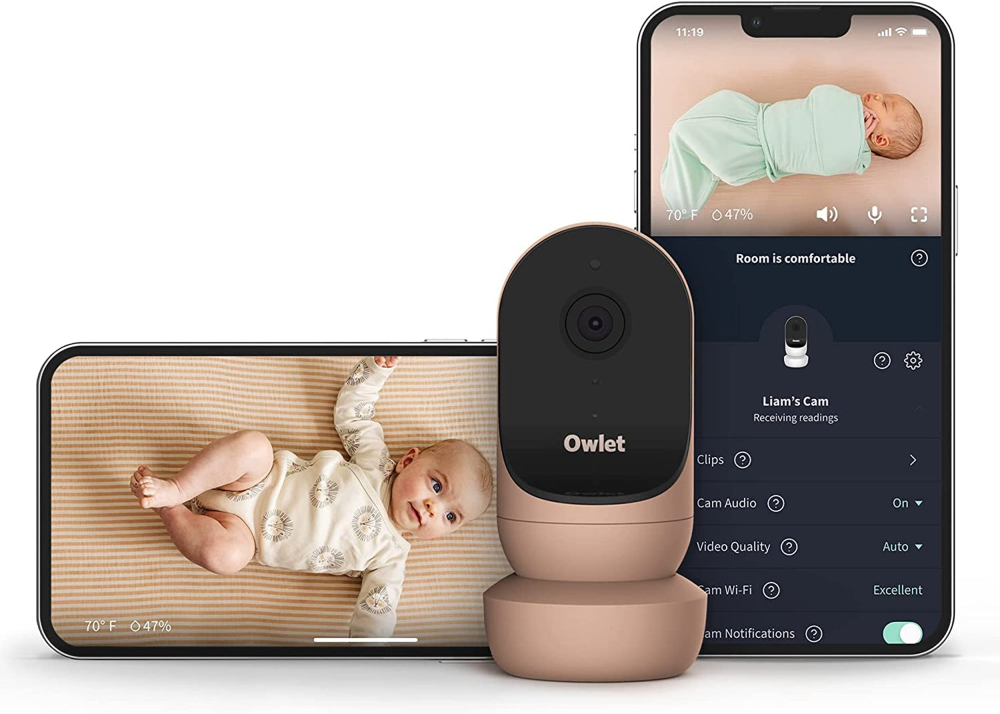 Owlet Cam 2 - Video Baby Monitor With Camera And Audio - Stream 1080P Hd Video With Night Vision, 4X Zoom, Wide Angle View, And