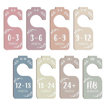 MERISHOPP8Pcs Baby Closet Dividers Newborn Supplies Clothes Size Divider for Newborns|Baby|Nursery Dcor|Other Nursery Dcor