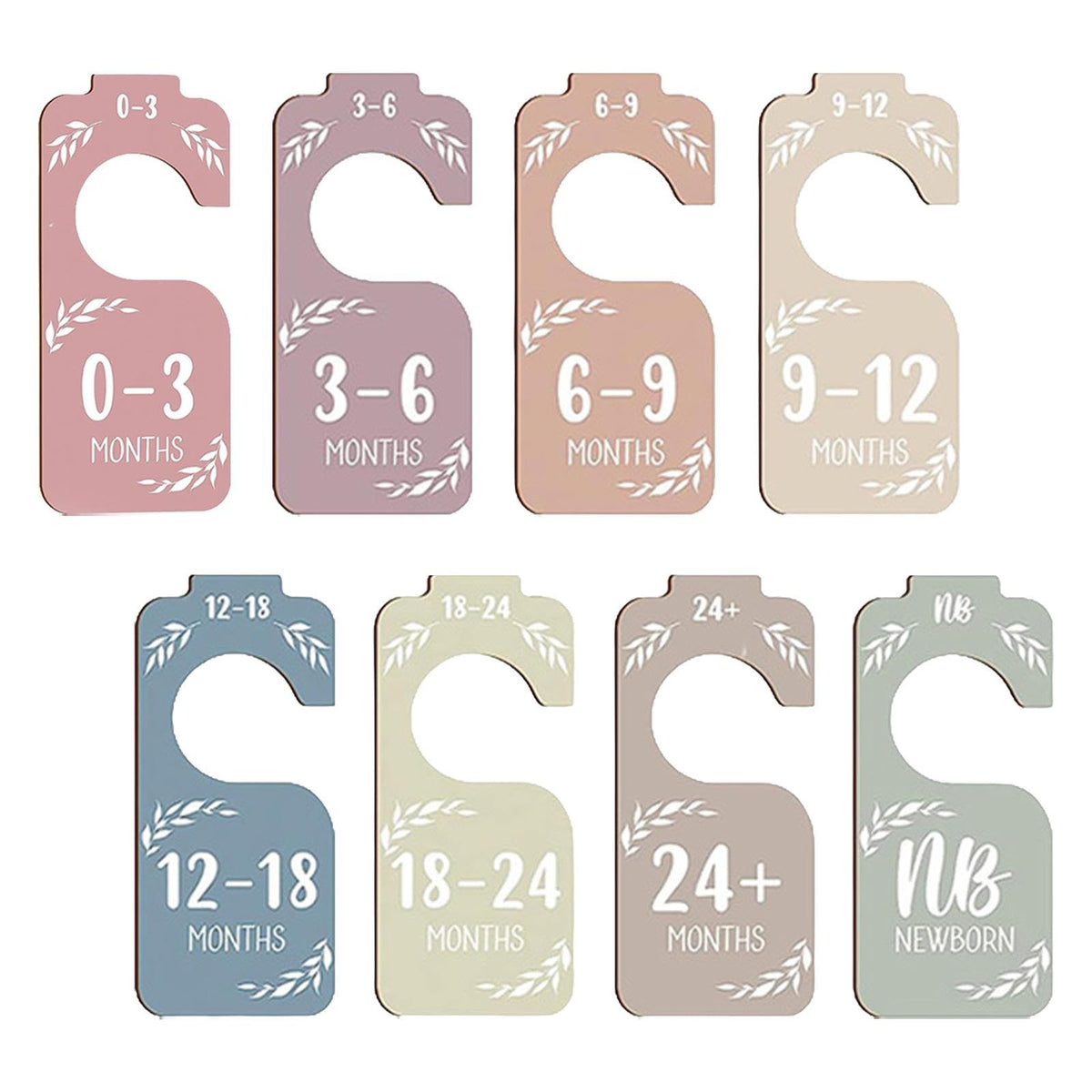 SECRET DESIRE 8Pcs Baby Closet Dividers Newborn Supplies Clothes Size Divider for Newborns|Other Nursery Dco