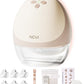NCVI Heated Breast Pump Hands Free, Wearable 360 Surround Heating, 300mmHg Hospital-Grade Suction, 2000mAh Long Battery, 4 Modes