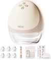 NCVI Heated Breast Pump Hands Free, Wearable 360 Surround Heating, 300mmHg Hospital-Grade Suction, 2000mAh Long Battery, 4 Modes