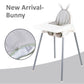 Dadouman Inflatable Supporting Cushion For Ikea High Chair, Baby High Chair Cover With Inflatable Cushion Insert (Gray Bunny)