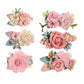 Flower Hair Clip For Girls, 6Pcs Floral Hair Accessories For Baby Toddlers Teen Girl Gifts (Flower Style-A)