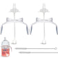 Straw Cup Conversion Kit For Philips Avent Anti-Colic Baby Bottles 2-Count, Food Grade Silicone Straw Nipples, Weighted Straw, B