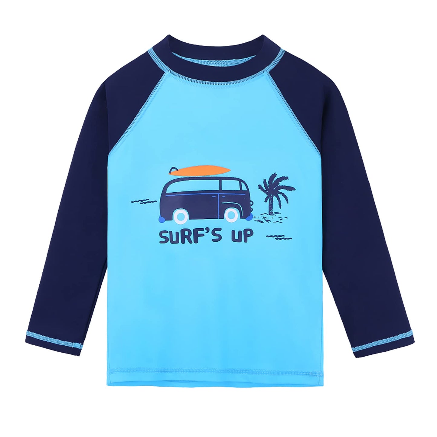 Huaaniue Baby Toddler Boy Swimsuit Rashguard Set Swimwear Upf 50+ Car 5-6 T