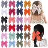 Sugarmelon Pack of 24 Large Linen Hair Clips for Girls Women - 24 PCS Hair Accessories for All Ages (Linen, One Size Fits All, H