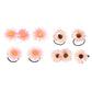 Small Daisy Hair Accessories - Fine Hair Ties, Flower Hair Clips, Hairpins for Infant, Toddler Girls and Teens (FS7) (Peach+Pink