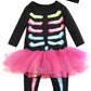 Fancyinn Baby Skeleton Costume Halloween Outfits & Bone Skull Tulle Skirt Romper Toddler Carnival Costumes 2Pcs 73 6-12Months