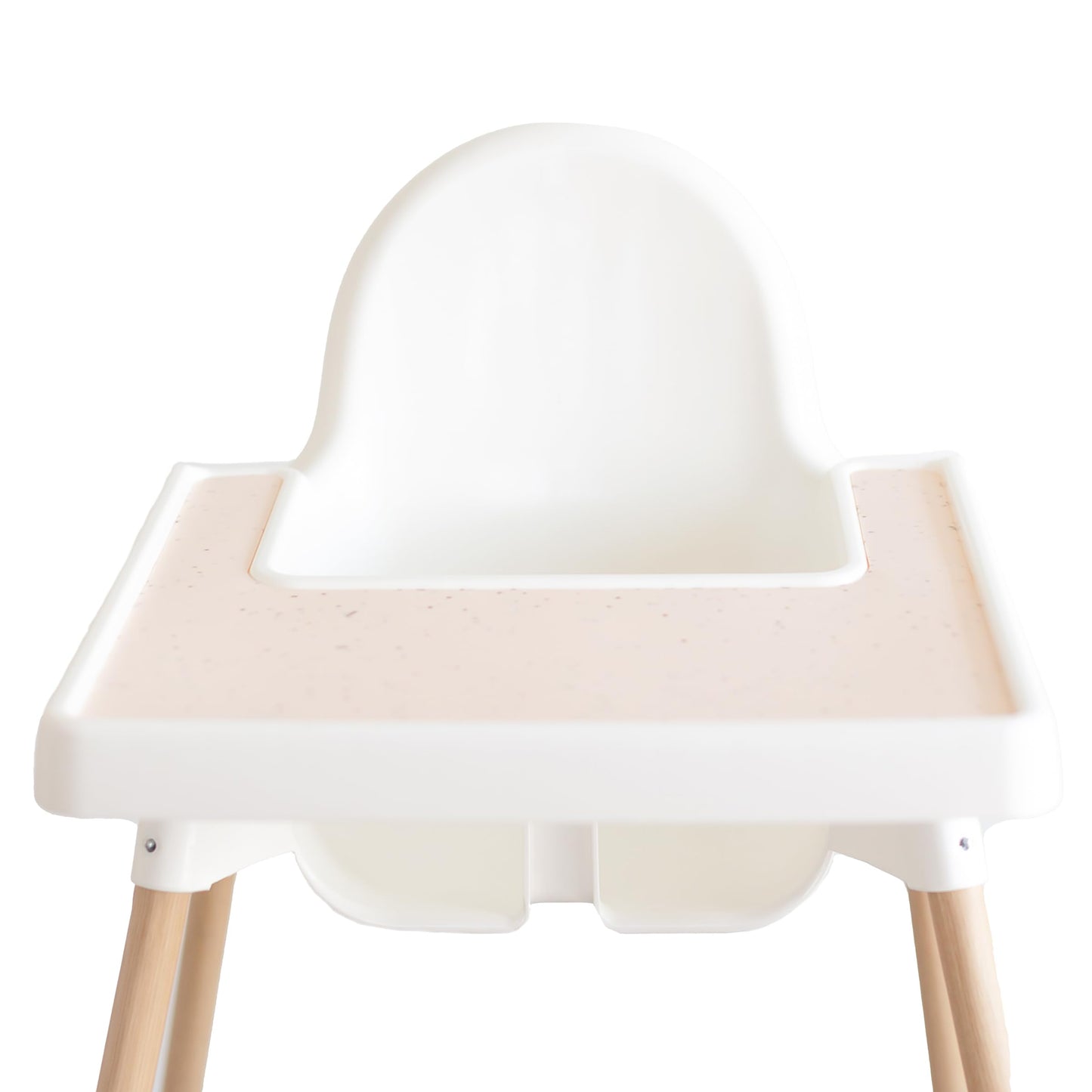 Yeah Baby Goods Placemats Compatible W/Antilop High Chair (Blush Speckle) - Slip-Resistant & Food-Grade Silicone High Chair Mat