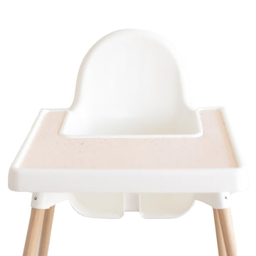 Yeah Baby Goods Placemats Compatible W/Antilop High Chair (Blush Speckle) - Slip-Resistant & Food-Grade Silicone High Chair Mat