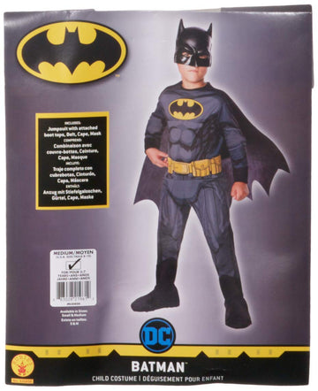 Rubie'S Costume 630856-M Boys Dc Comics Batman Costume, Medium, Multicolor