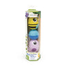 Lalaboom My First Step-by-Step Developmental Sensory 6 Piece Character Bead Activity Tube Set - Pop, Twist, Mix, and Stack- Mont