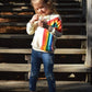 Toddler Kids Baby Girl Boy Long Sleeve Tassel Rainbow Sweatshirt Casual Shirt Pullover Tops (Beige, 18-24 Months)