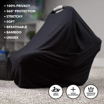 Mothera Baby Car Seat Cover Multi-Use Nursing Covers For Breastfeeding Baby Must Haves For First Time Mom Infant Stroller Cover