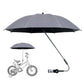 Baby Stroller Umbrella, Pram Parasol, 50+ UV Protection Umbrella with Adjustable Fixing Clamp, Sun Parasol for Pram, Stroller, P