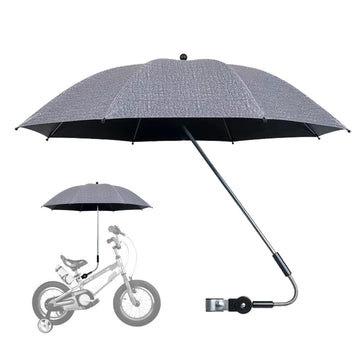 Baby Stroller Umbrella, Pram Parasol, 50+ UV Protection Umbrella with Adjustable Fixing Clamp, Sun Parasol for Pram, Stroller, P