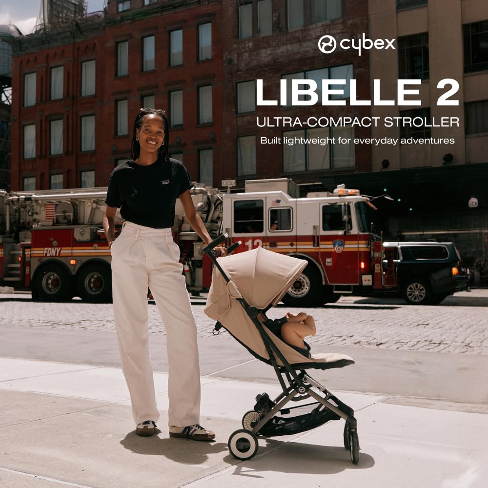 Cybex Libelle 2 Travel Pockit Baby Stroller - Lightweight Carry-On Travel Stroller For Airplane With One-Hand Recline, Compatibl