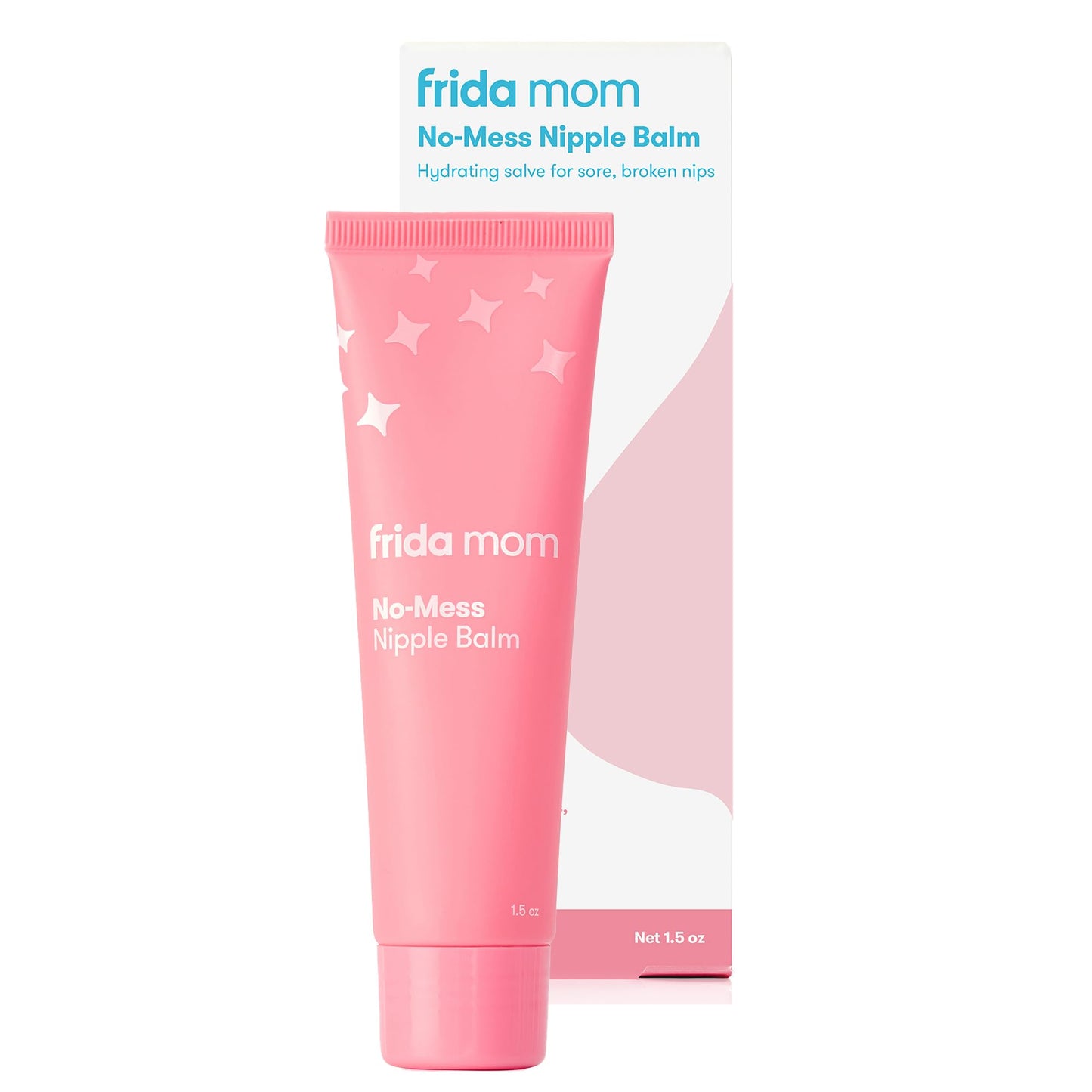 Frida Mom Nipple Cream, NoMess Nipple Balm Moisturizer for Hydration, Gentle for Baby & Mom, 1.5fl oz