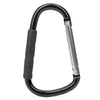 Nuby Large Handy Hook Carabiner Stroller Clip With Textured Soft Grip - Black